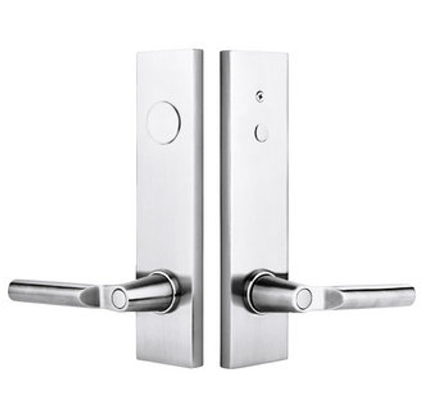 Emtek 5362US26 Polished Chrome Modern Rectangular 2-Point Dummy Lockset