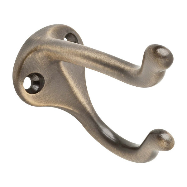 Ives Commercial 571B5 Solid Brass Coat and Hat Hook Antique Brass Finish