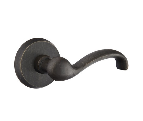 Emtek TT-MB-PHD Medium Bronze Teton (Pair) Half Dummy Levers with Your Choice of Rosette