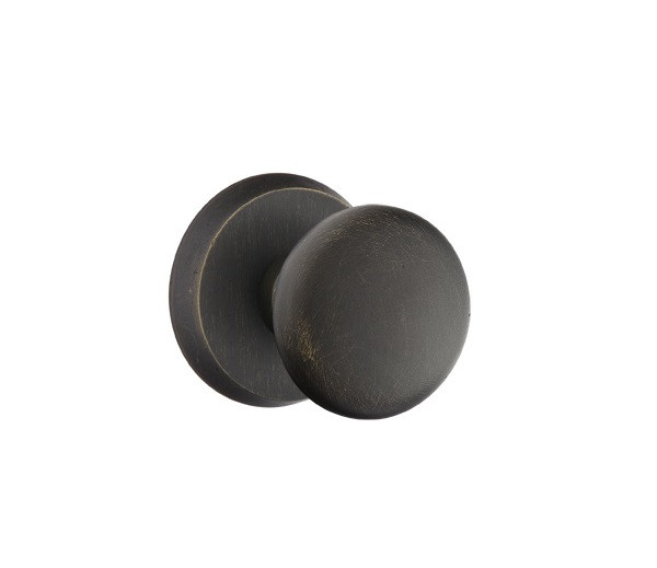 Emtek WC-MB-PHD Medium Bronze Winchester (Pair) Half Dummy Knobs with Your Choice of Rosette