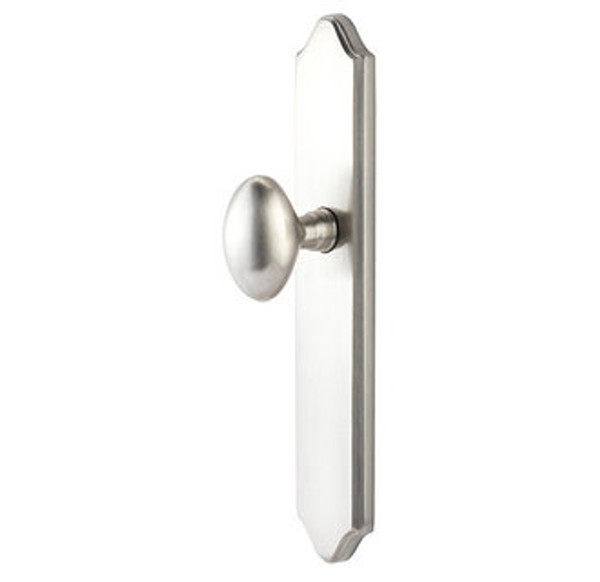 Emtek 7041US15 Satin Nickel 2" x 10" Concord Style Non-Keyed Dummy, Single Sided Sideplate Lockset