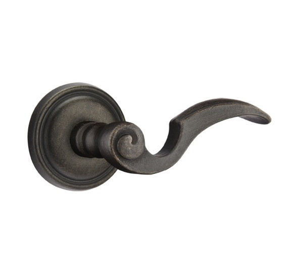 Emtek NA-MB-PASS Medium Bronze Napoli Passage Lever with Your Choice of Rosette