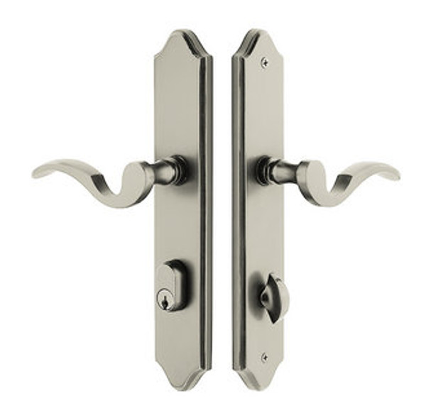 Emtek 7442US26 Polished Chrome 2" x 10" Concord Style 3-3/8" C-to-C Passage/Single Keyed Sideplate Lockset