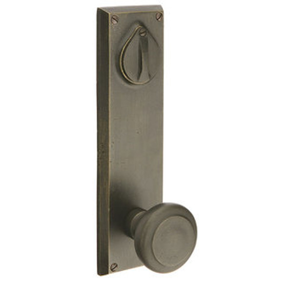 Emtek 7560FB Flat Black Rectangular Style 5-1/2" C-to-C Passage/Single Keyed Sideplate Lockset