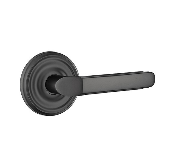 Emtek M-US19-PHD Satin Black Milano (Pair) Half Dummy Levers with Your Choice of Rosette