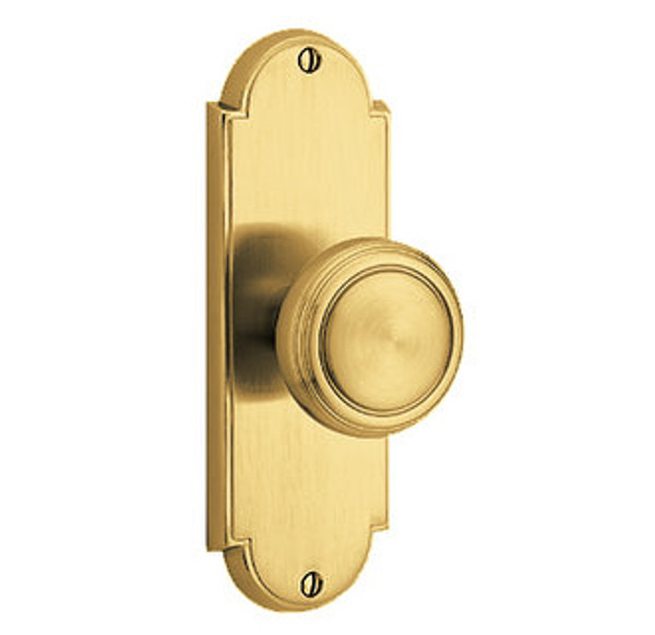 Emtek 8016US7 French Antique Delaware Style Non-Keyed Passage Sideplate Lockset