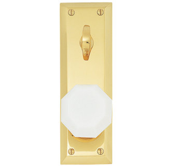 Emtek 8080US3 Lifetime Brass Quincy Style 3-5/8" C-to-C Passage/Single Keyed Sideplate Lockset