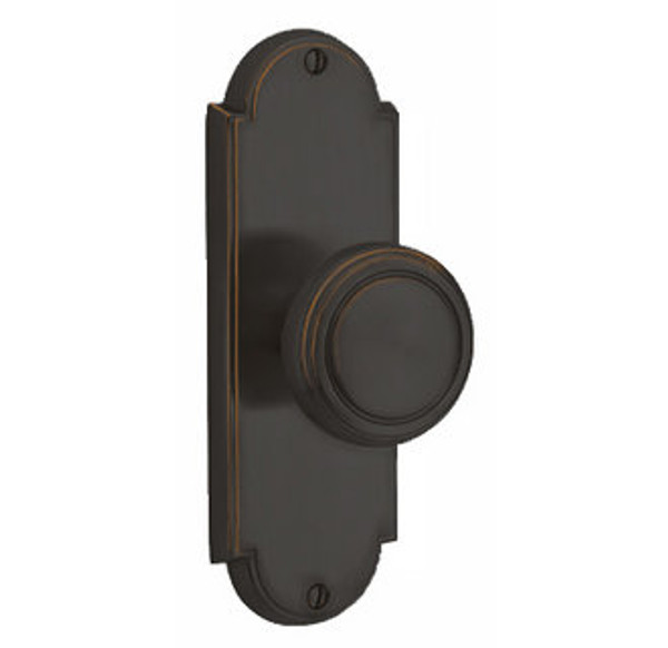 Emtek 8016US10B Oil Rubbed Bronze Delaware Style Non-Keyed Passage Sideplate Lockset