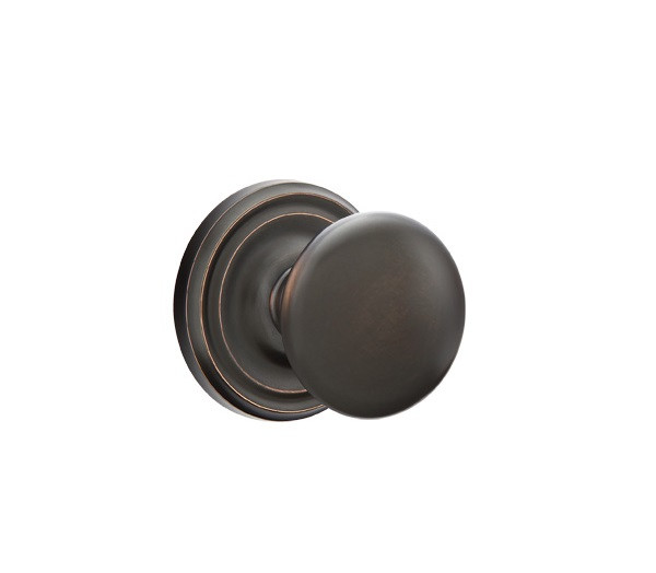 Emtek P-US10B-PHD Oil Rubbed Bronze Providence (Pair) Half Dummy Knobs with Your Choice of Rosette