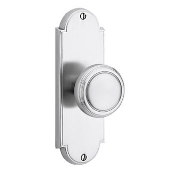 Emtek 8016US26 Polished Chrome Delaware Style Non-Keyed Passage Sideplate Lockset
