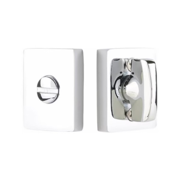 Emtek 818TP-US26 Polished Chrome Modern Thumbturn Privacy Set