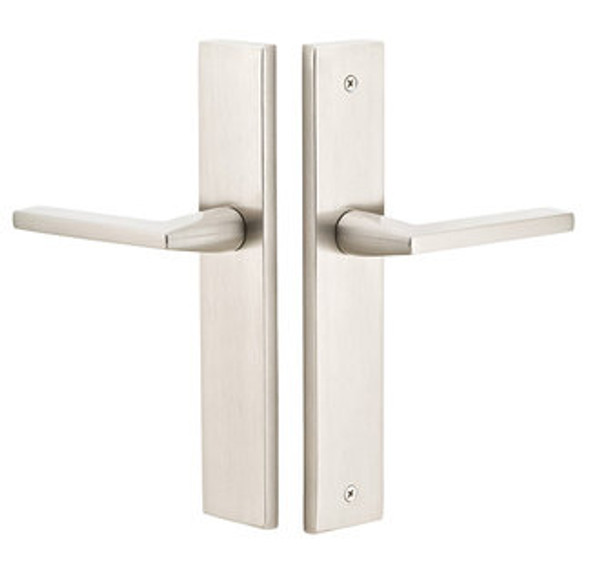 Emtek 8141US15 Satin Nickel 2" x 10" Modern Rectangular Style Non-Keyed Passage Narrow Sideplate Lockset