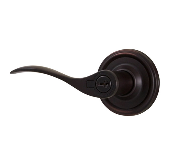 Weslock L0640U1U1SL23 Left Hand Bordeau Entry Lock with Adjustable Latch and Full Lip Strike Oil Rubbed Bronze Finish