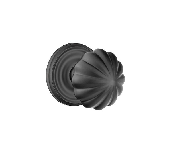 Emtek MN-US19-PRIV Flat Black Privacy Knob with Your Choice of Rosette