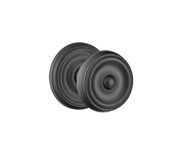 Emtek W-US19-PRIV Flat Black Waverly Privacy Knob with Your Choice of Rosette