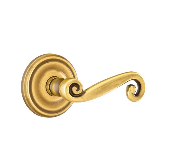 Emtek R-US7-PRIV French Antique Rustic Privacy Lever with Your Choice of Rosette