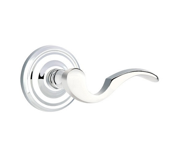Emtek C-US26-PRIV Polished Chrome Cortina Privacy Lever with Your Choice of Rosette