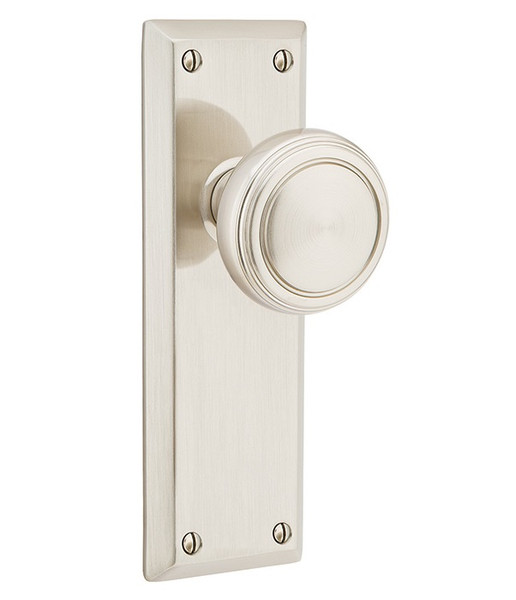 Emtek 8204US26 Polished Chrome Quincy Style Non-Keyed Privacy Sideplate Lockset