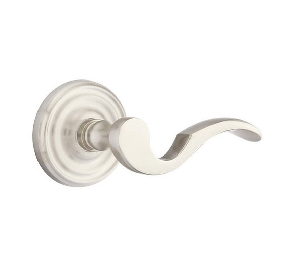 Emtek C-US15-PRIV Satin Nickel Cortina Privacy Lever with Your Choice of Rosette