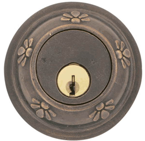 Emtek 8356MB Medium Bronze Tuscany Style Double Cylinder Deadbolt