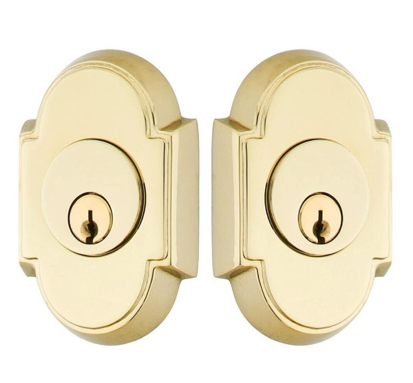 Emtek 8366US3 Lifetime Brass #8 Style Double Cylinder Deadbolt