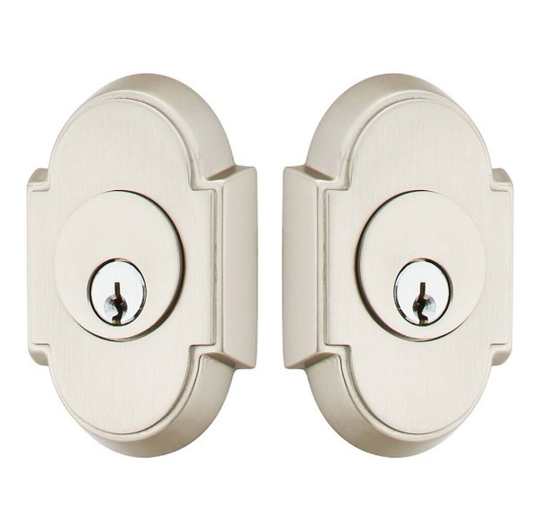 Emtek 8366US15 Satin Nickel #8 Style Double Cylinder Deadbolt