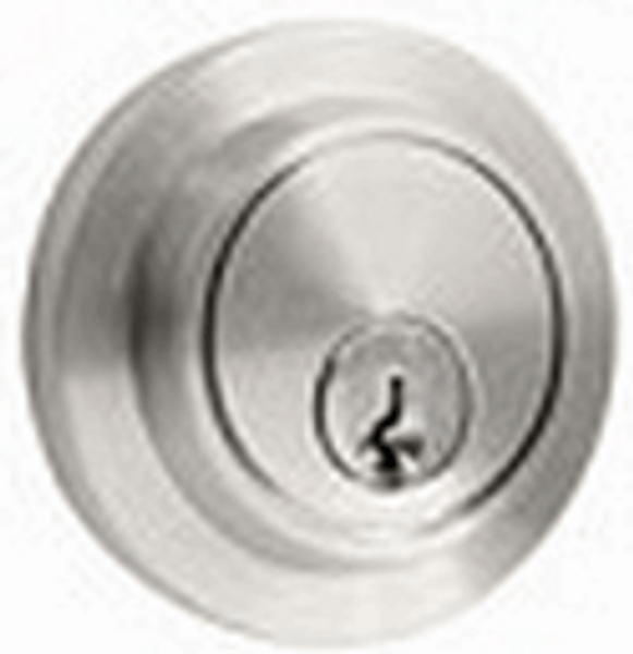 Emtek 8367US15 Satin Nickel Modern Style Double Cylinder Deadbolt