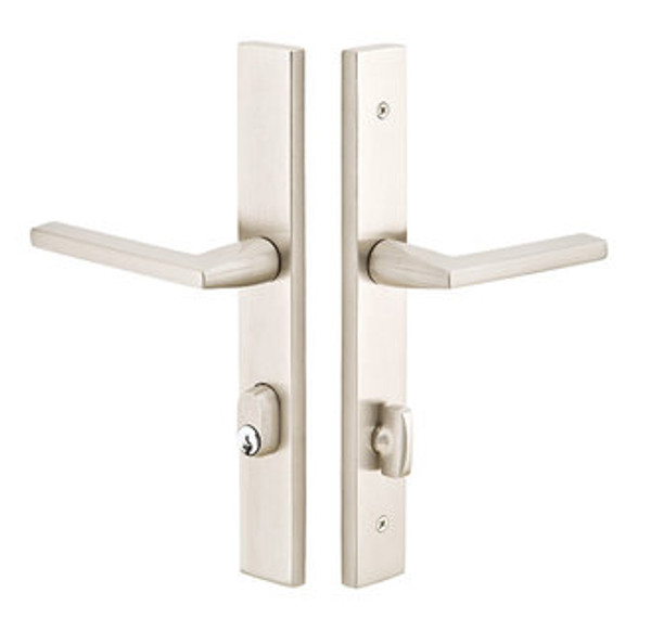 Emtek 8444US19 Flat Black 1-1/2" x 11" Modern Rectangular Style 3-3/8" C-to-C Passage/Single Keyed Sideplate Lockset