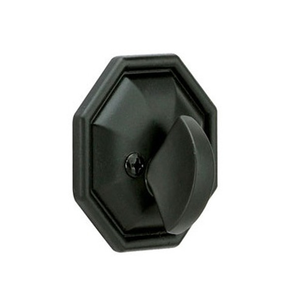 Emtek 8560FB Flat Black Octagon Style Lost Wax Single Sided Deadbolt