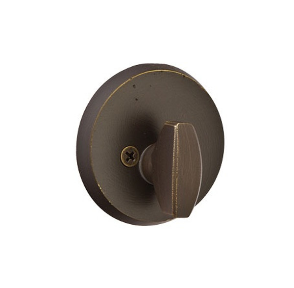 Emtek 8550MB Medium Bronze #2 Style Sandcast Bronze Single Sided Deadbolt