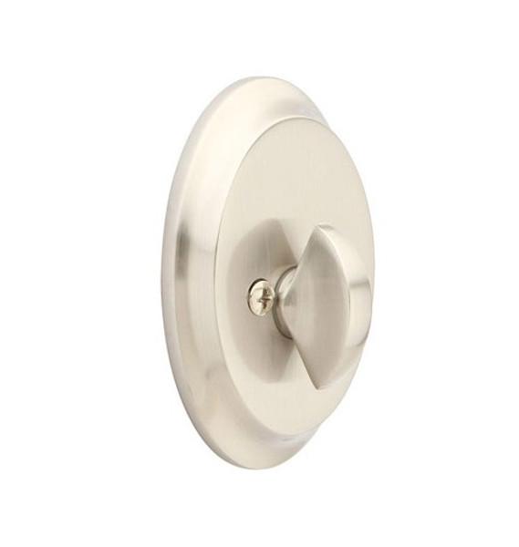 Emtek 8558US15 Satin Nickel Saratoga Style Single Sided Deadbolt