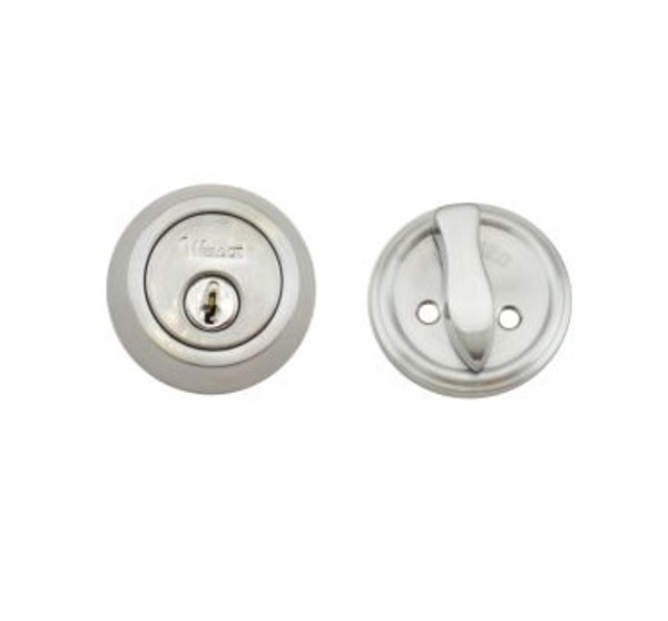 Weslock 671-D Satin Chrome Single Cylinder Traditionale Deadbolt