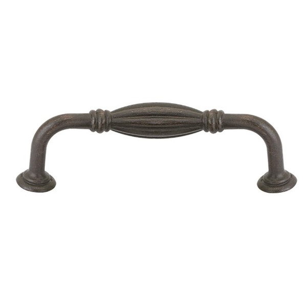 Emtek 86220MB Medium Bronze 4" Tuscany Bronze Fluted Fixed Pull