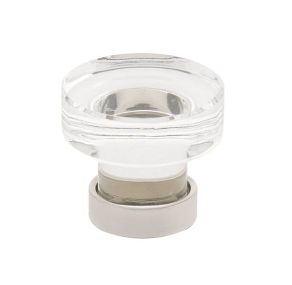 Emtek 86570US14 Polished Nickel 1-3/4" Glass Grayson Cabinet Knob