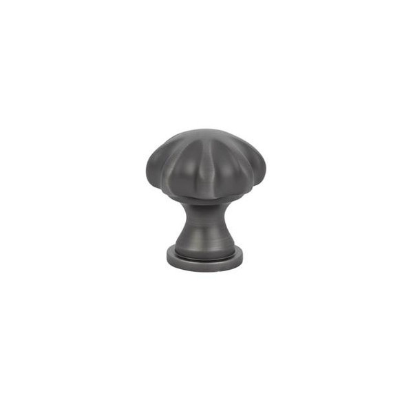 Emtek 86122US15A Pewter 1-1/4" Traditional Brass Melon Knob