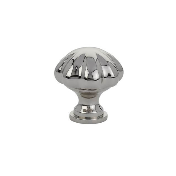 Emtek 86203US14 Polished Nickel 1-3/4" Traditional Brass Melon Knob