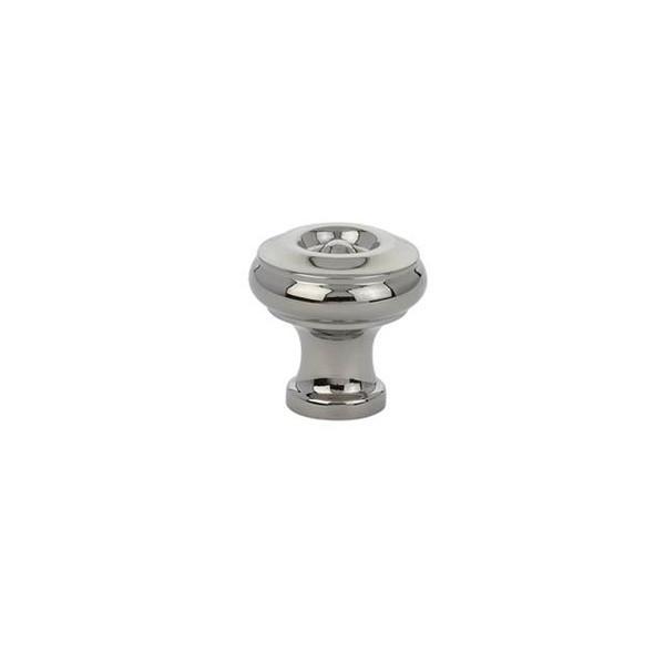 Emtek 86114US14 Polished Nickel 1" Traditional Brass Waverly Knob