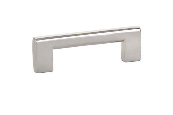Emtek 86162US14 Polished Nickel 3-1/2" Contemporary Brass Trail Pull