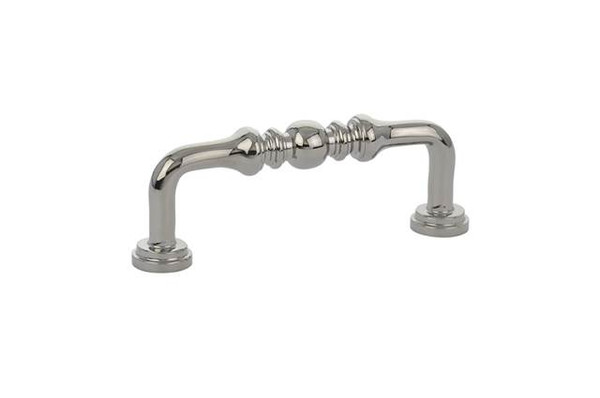 Emtek 86128US14 Polished Nickel 3" Traditional Brass Spindle Pull