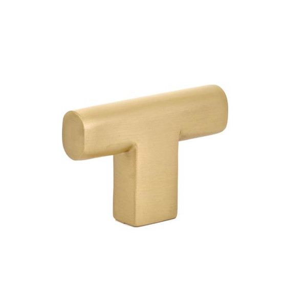 Emtek 86271US4 Satin Brass 2" Contemporary Brass Trail Knob