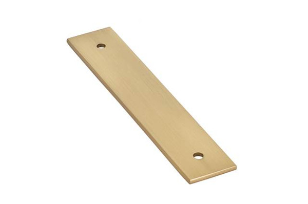 Emtek 86435US4 Satin Brass Art Deco Back Plate for Pull