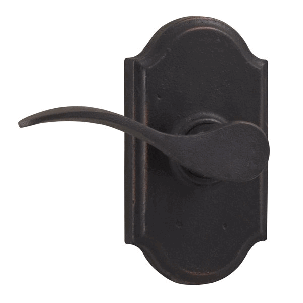 Weslock 7110H-2 Black Carlow Privacy Lever with Premiere Rosette