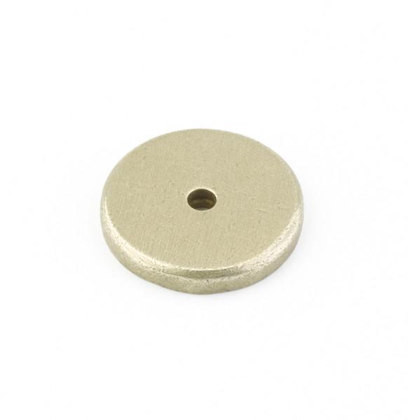 Emtek 86341TWB Tumbled White Bronze 1-1/4" Sandcast Bronze Round Back Plate