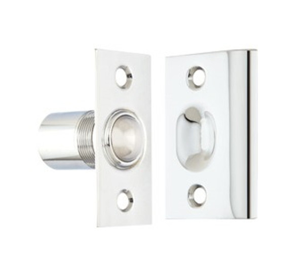Emtek 8802US15A Pewter Ball Catch with Strikes and Screws