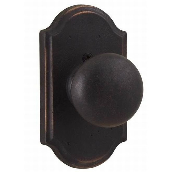 Weslock 7105F-1 Oil Rubbed Bronze Wexford Dummy Knob with Premiere Rosette