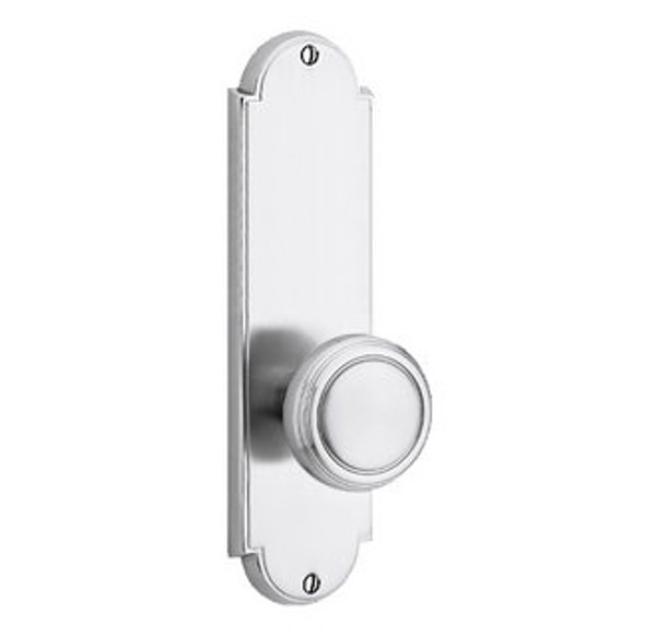 Emtek 8816US26 Polished Chrome Delaware Style Non-Keyed Privacy Sideplate Lockset