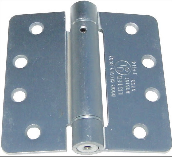 Emtek 95024US15A Pewter 4" 1/4" Radius Corner Spring Hinge