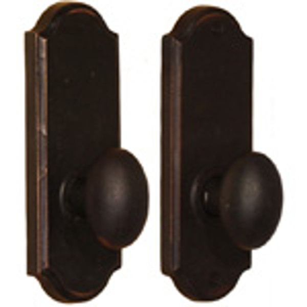 Weslock 7200M-1 Oil Rubbed Bronze Durham Passage Knob with Sutton Rosette