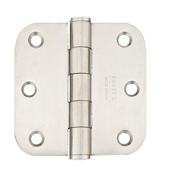 Emtek 9823332D Stainless Steel 3-1/2" 5/8" Radius Corner Heavy Duty, Plain Bearing Hinge