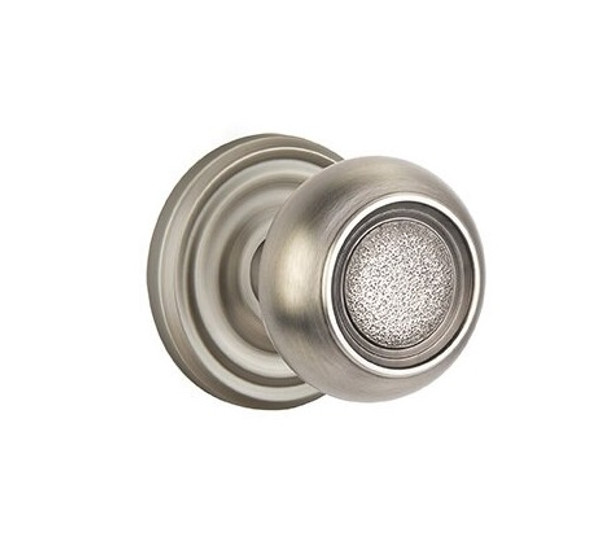 Emtek BT-US15A-PASS Pewter Belmont Passage Knob with Your Choice of Rosette